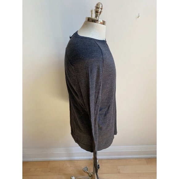 GOODMAN Brand "MVP" v-notch gray sweater sz Large New merino wool - Picture 3 of 6